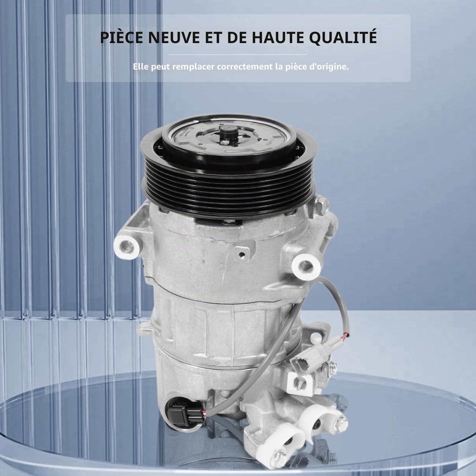 Compresseur De Climatisation Avec Embrayage, Remplacement OEM 8200956574, Compresseur Clim R134a 7PK Pour Renault Megane III Grandtour Coupé CC Scenic III Grand Scenic III 1.9 DCi 2.0 TCe