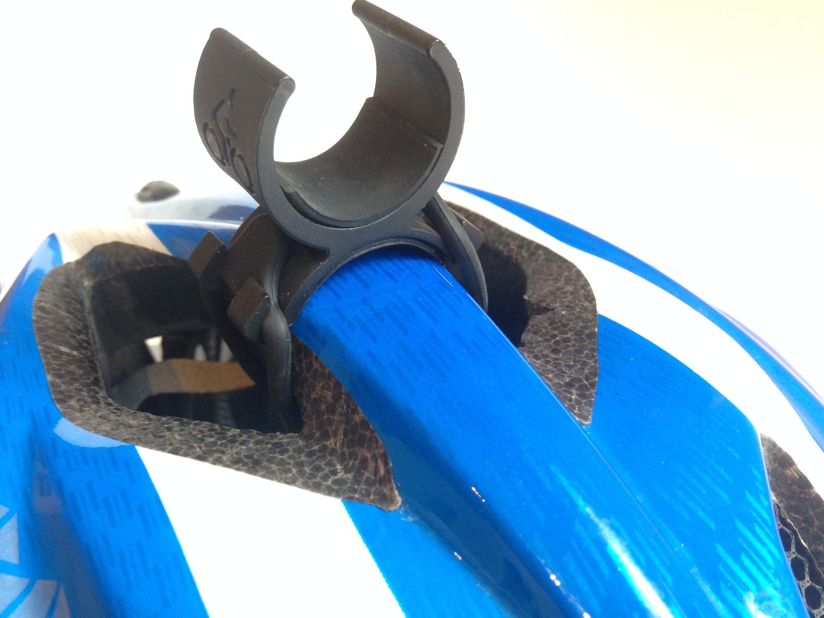 Brightside Universal Bike Helmet Light Mount. Helmet Light Mount for All Vented Bike Helmets, Secure Flashlight Mount for Bikes, TT Bar Light Mount, 25-33mm, Bicycle Accessories