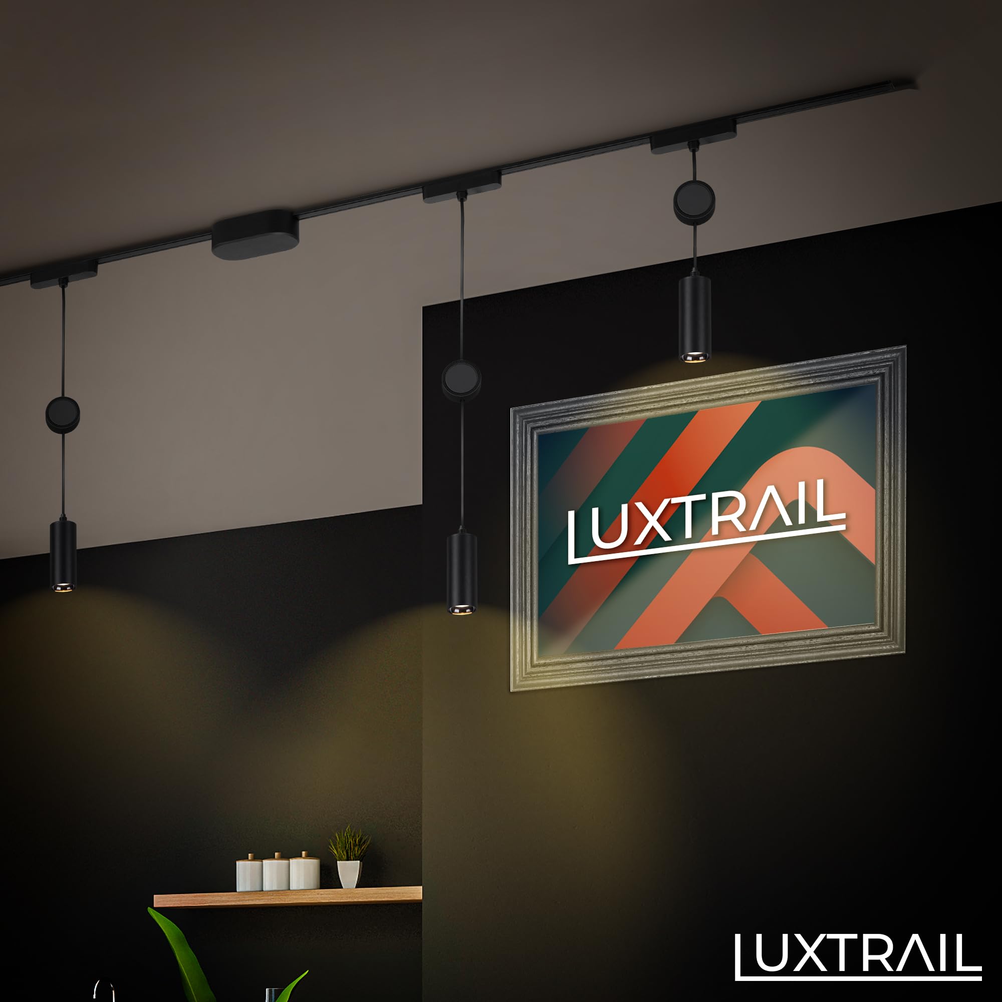 Briloner Luxtrail Système De Rail, Set Complet, 8x LED Spots, Orientable, Forme En U / Forme En U Forme En Z Blanc 5 M 97129289