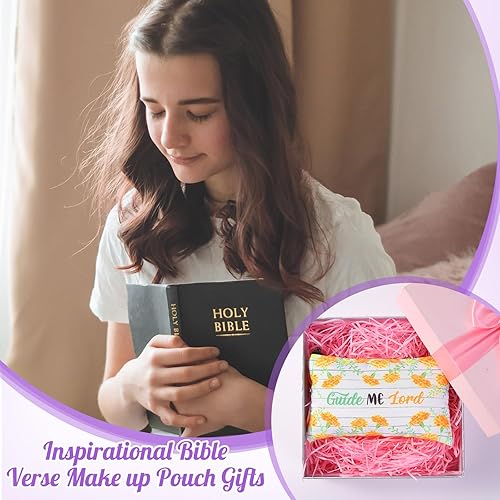 Miniatura 4 de 20 piezas de regalos de graduación para amigas, bolsas de cosméticos a granel de amistad para maquillaje, regalos de cumpleaños para mujeres,