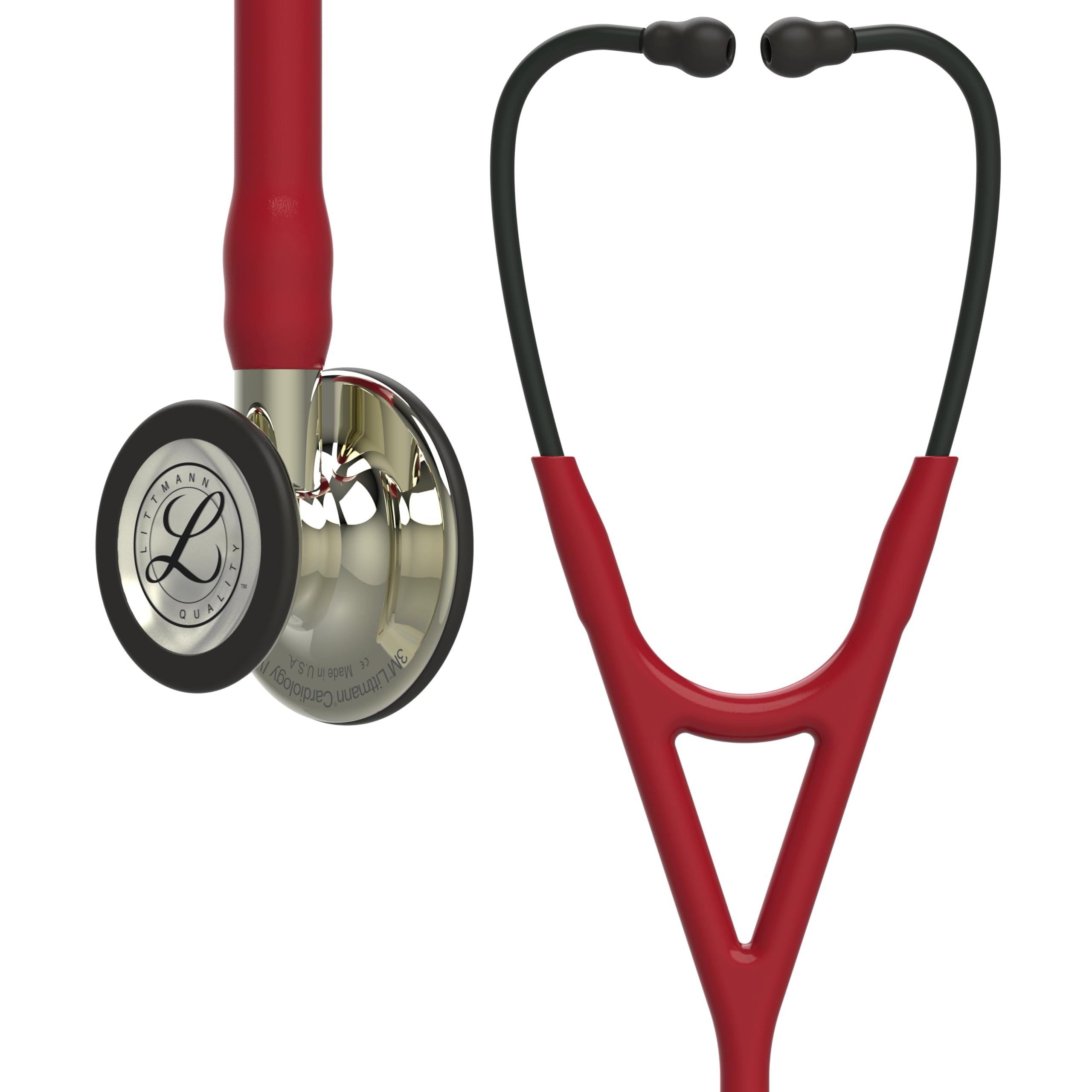 3M Littmann Cardiology IV Diagnostic Stethoscope, Champagne-Finish Chestpiece and Stem, Burgundy Tube, Smoke Headset, 27 inch, 6176 (B075QKPXX6) Amazon Price History, Amazon Price Tracker