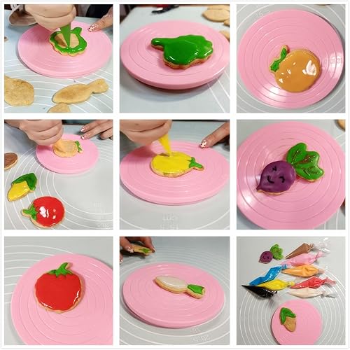Miniatura 6 de Cortadores de galletas en forma de vegetales, de 12 piezas, de acero inoxidable, juego de cortadores de fondant para verduras, pastelería, galletas
