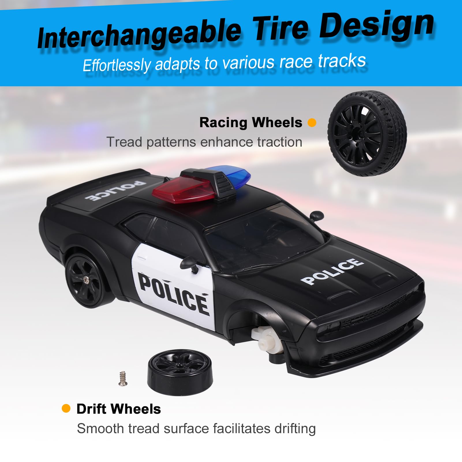 Amazon.co.jp: Dodoore ラジコン ドリフトカー パトカー 1/24スケール