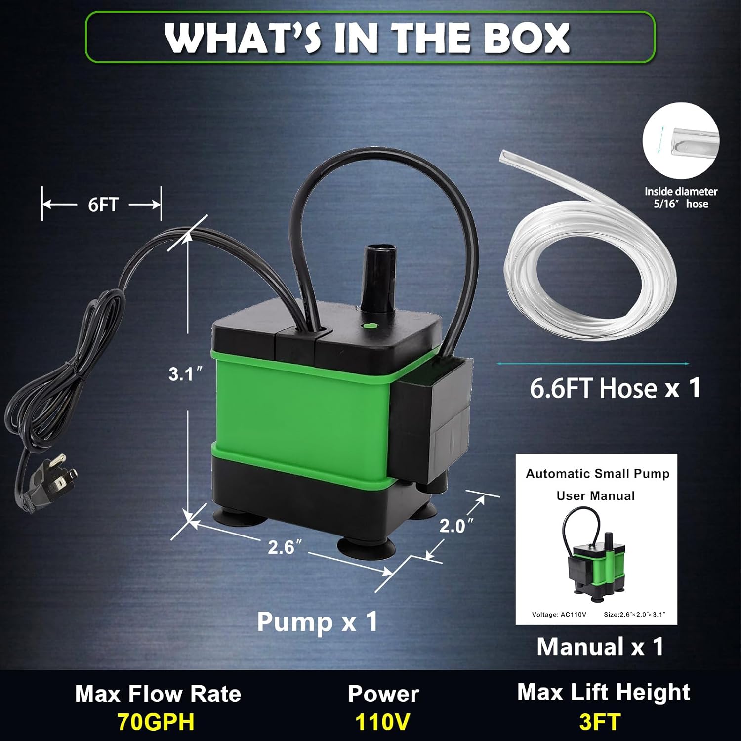 HVAC Condensate Pump Small Pump With Level Sensor For Air Conditioner 110V Automatic Submersible Water For Dehumidifier,Furnace,Green-1