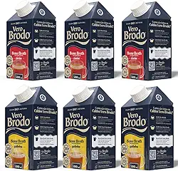 Combo 3 Un Caldo Bone Broth Bovino e 3 un Caldo Galinha Vero Brodo 500ml cada