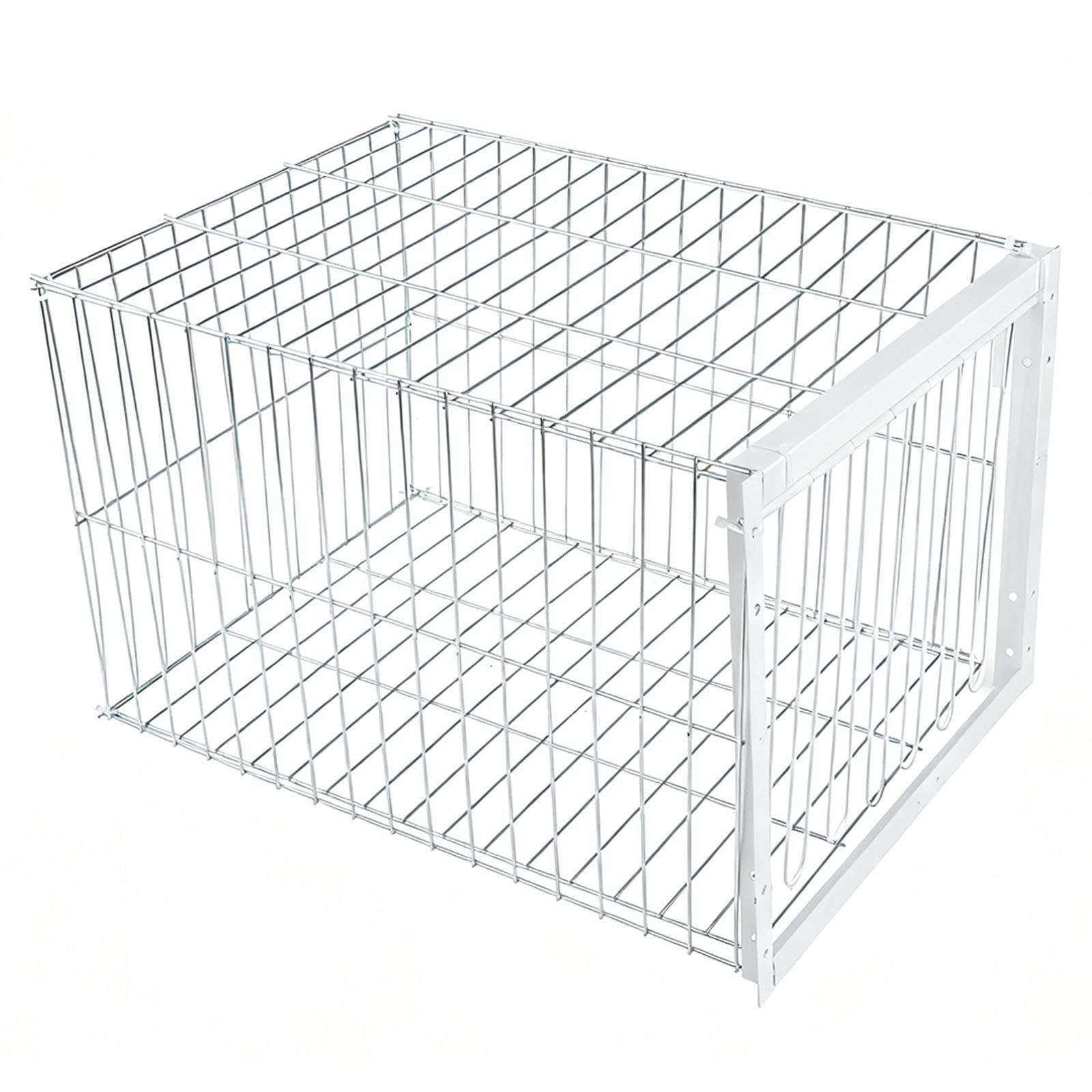 Fenteer Jaula para Pájaros Y Palomas, Jaula para Pollos, Colección Automática de Palomas de Metal, Jaula para Animales para Granjas de Balcones Andowns, Entrada de 1 vía