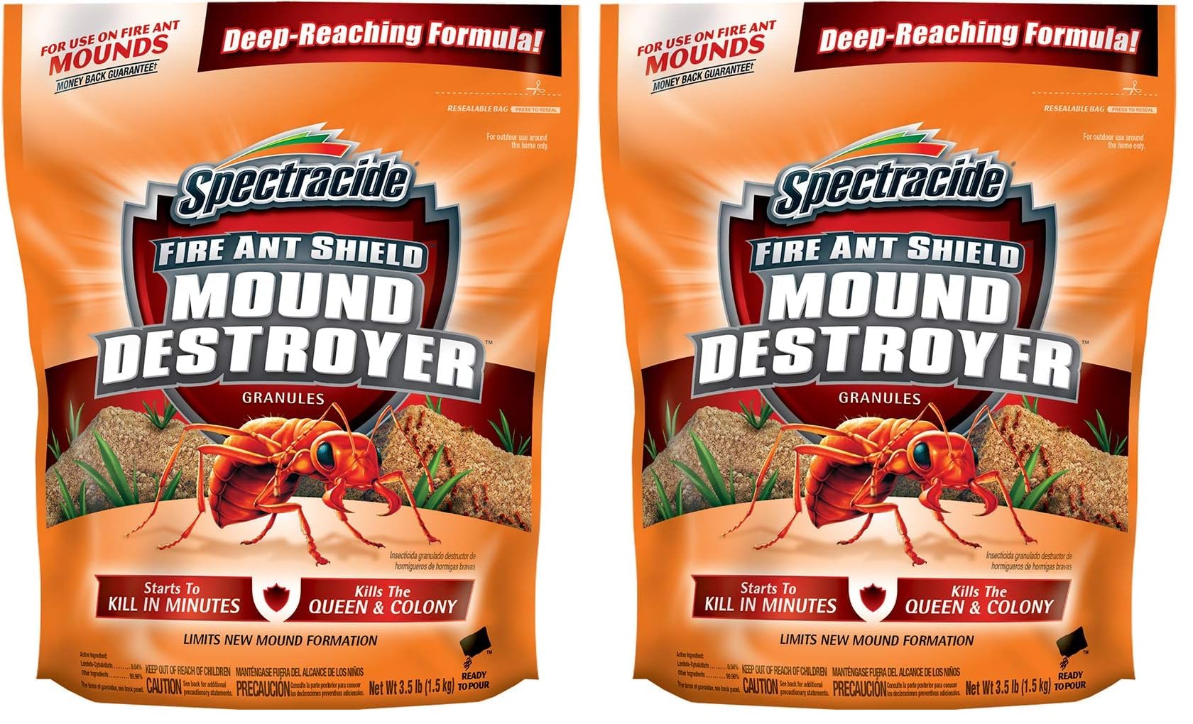 Spectracide Fire Ant Shield Mound Destroyer Granules, 3.5-Pound (Pack of 2)