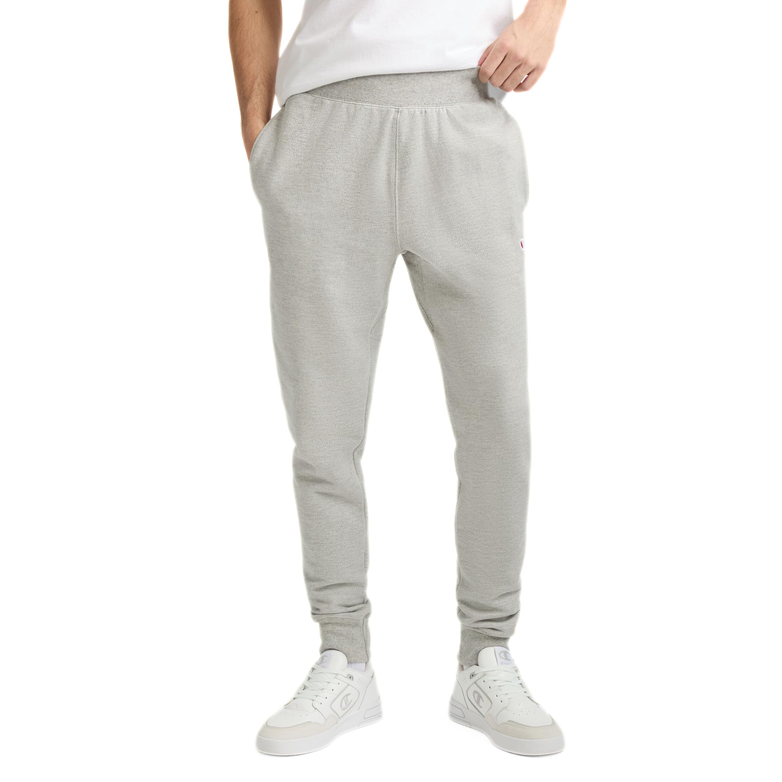 Champion Men's Reverse Weave Jogger Sweatpants, Oxford Gray-y06146, Small