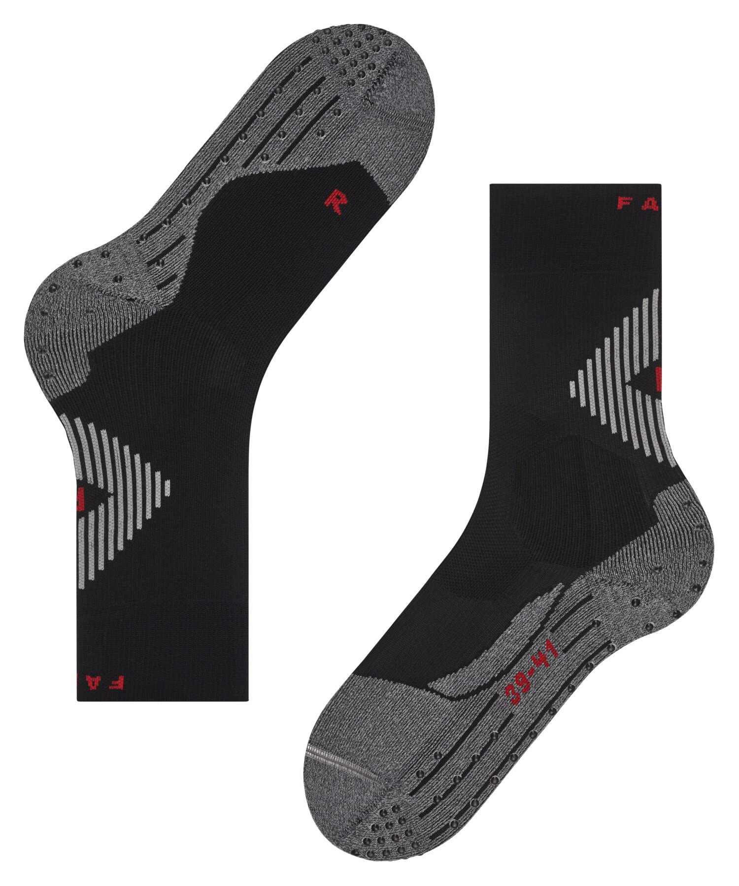 FALKE unisex adulto 4 GRIP Stabilizing calzini sportivi supporto della caviglia puntini in silicone sulla suola migliore aderenza alla scarpa traspiranti asciugatura rapida filo funzionale 1 paio | aumenta la stabilità e massimizza la presa
