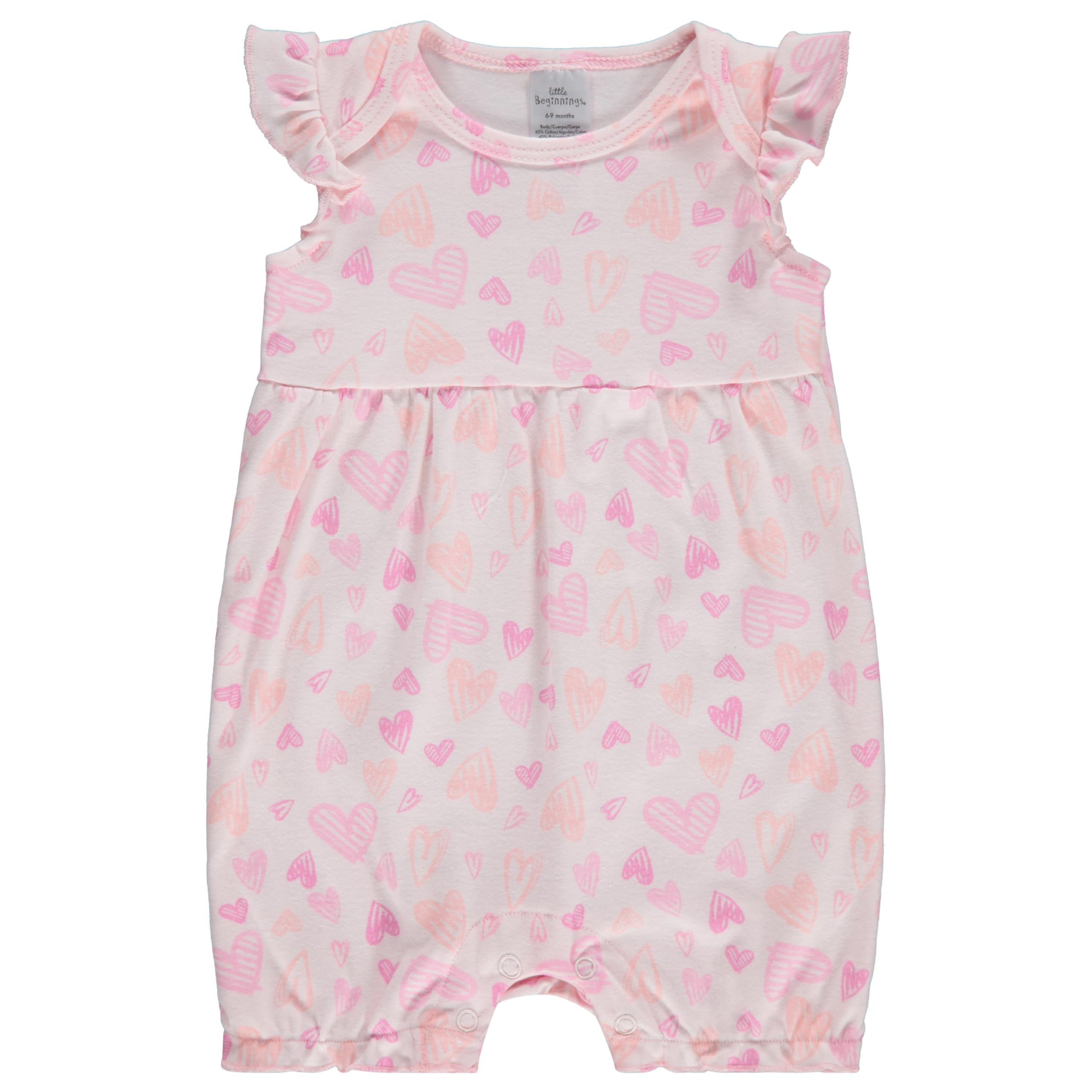 Cudlie 2-Pack Baby Girl Rompers – Soft Cotton, Everyday Comfort