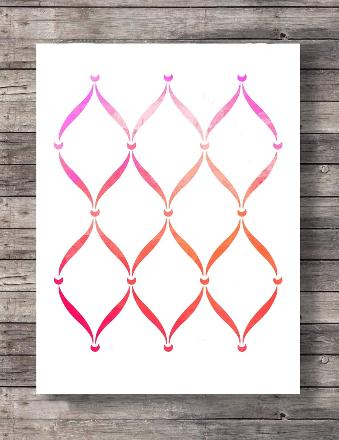 GSS Designs Wall Stencil - Large Trellis Stencil (20x24 Inch) for Painting on Wall Furniture Floor Fabric Stencils -Reusable Template for Wall Decals & Wallpaper & Wall Decor (SL-043)