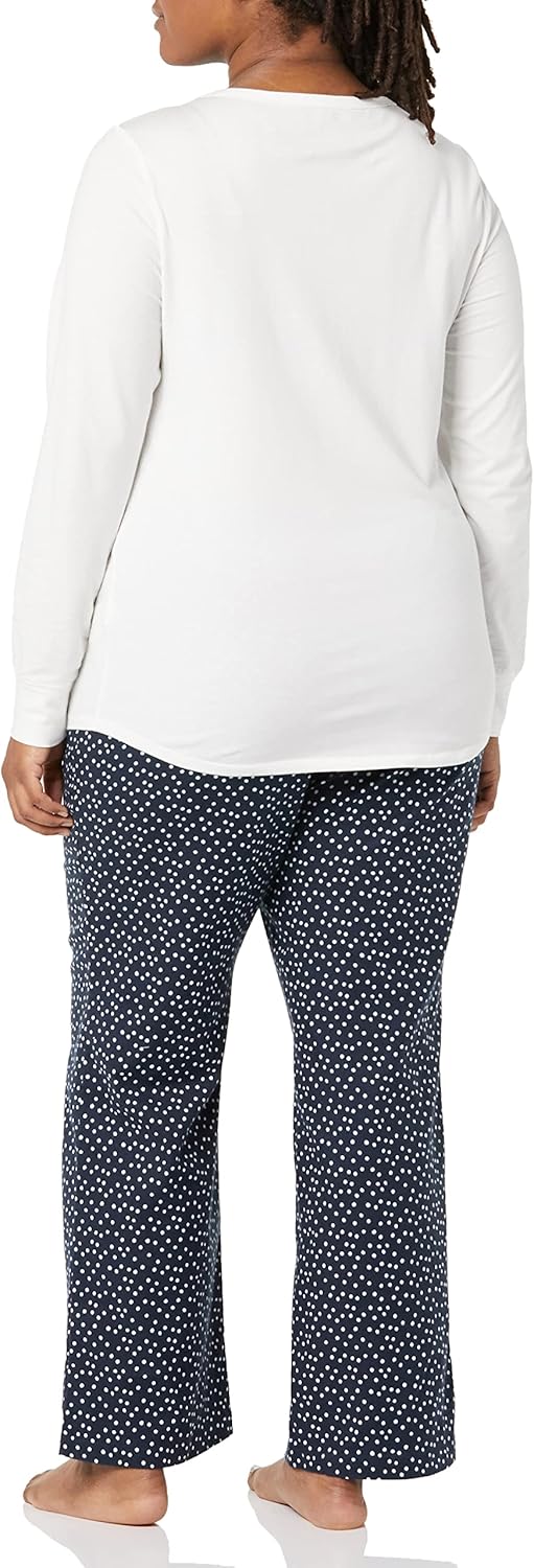 Amazon Essentials Women's Lightweight Flannel Pant and Long-Sleeve T-Shirt Sleep Set - Image 4