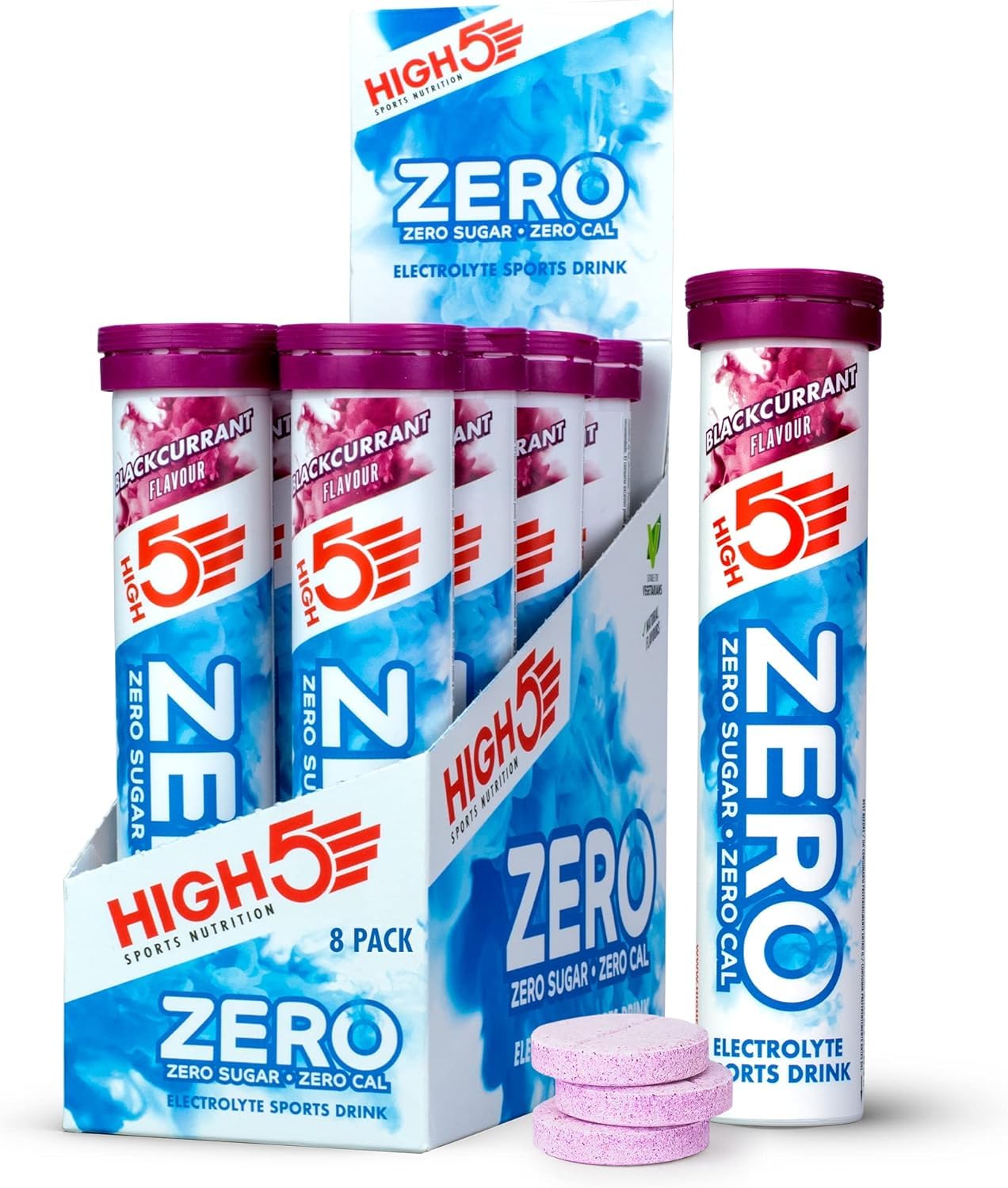 HIGH5 Zero Electrolyte Hydration Tablets, Blackcurrant, 160 Tablets