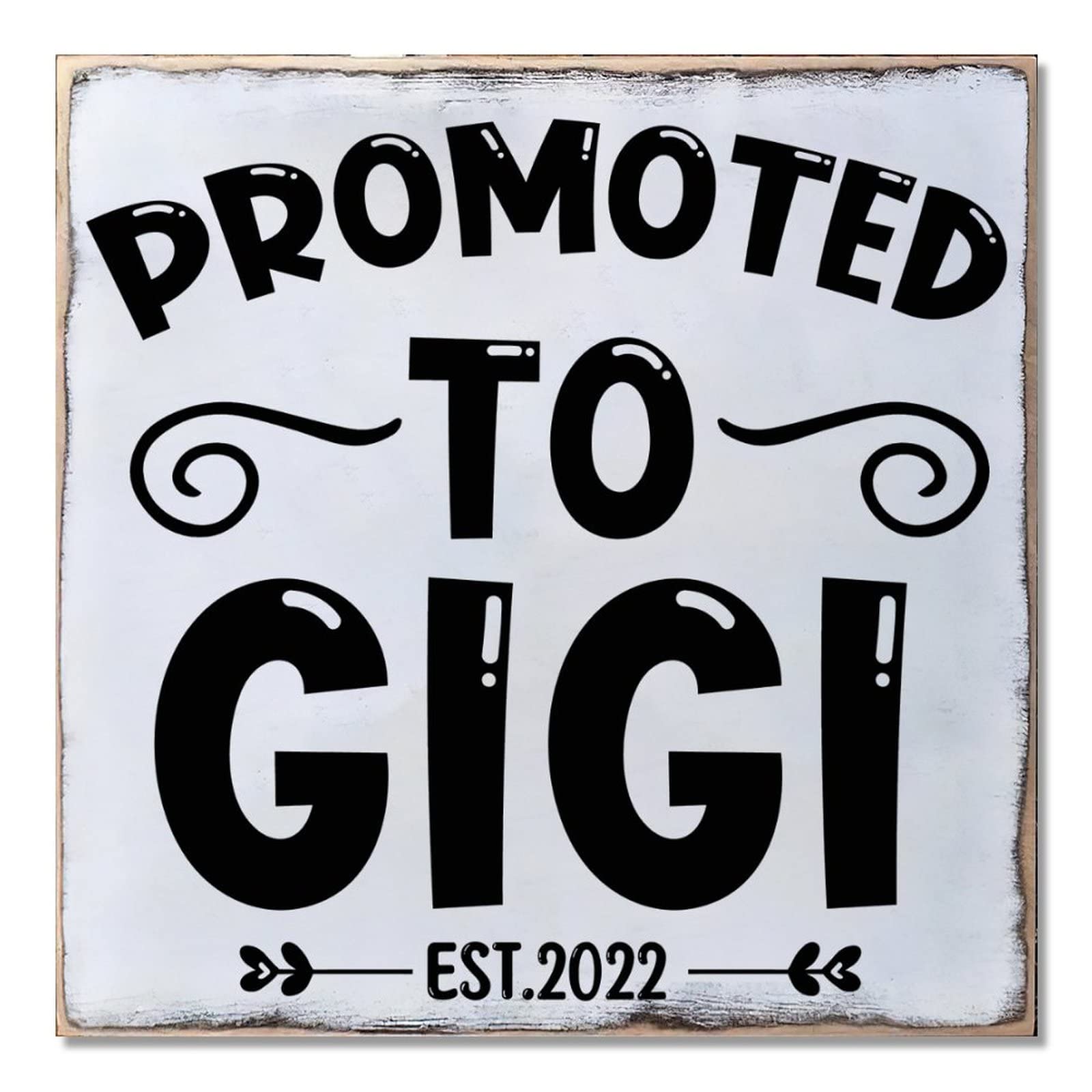 Panneau en bois de Noël Gigi suspension 40cm pour remplacer la couronne de porte