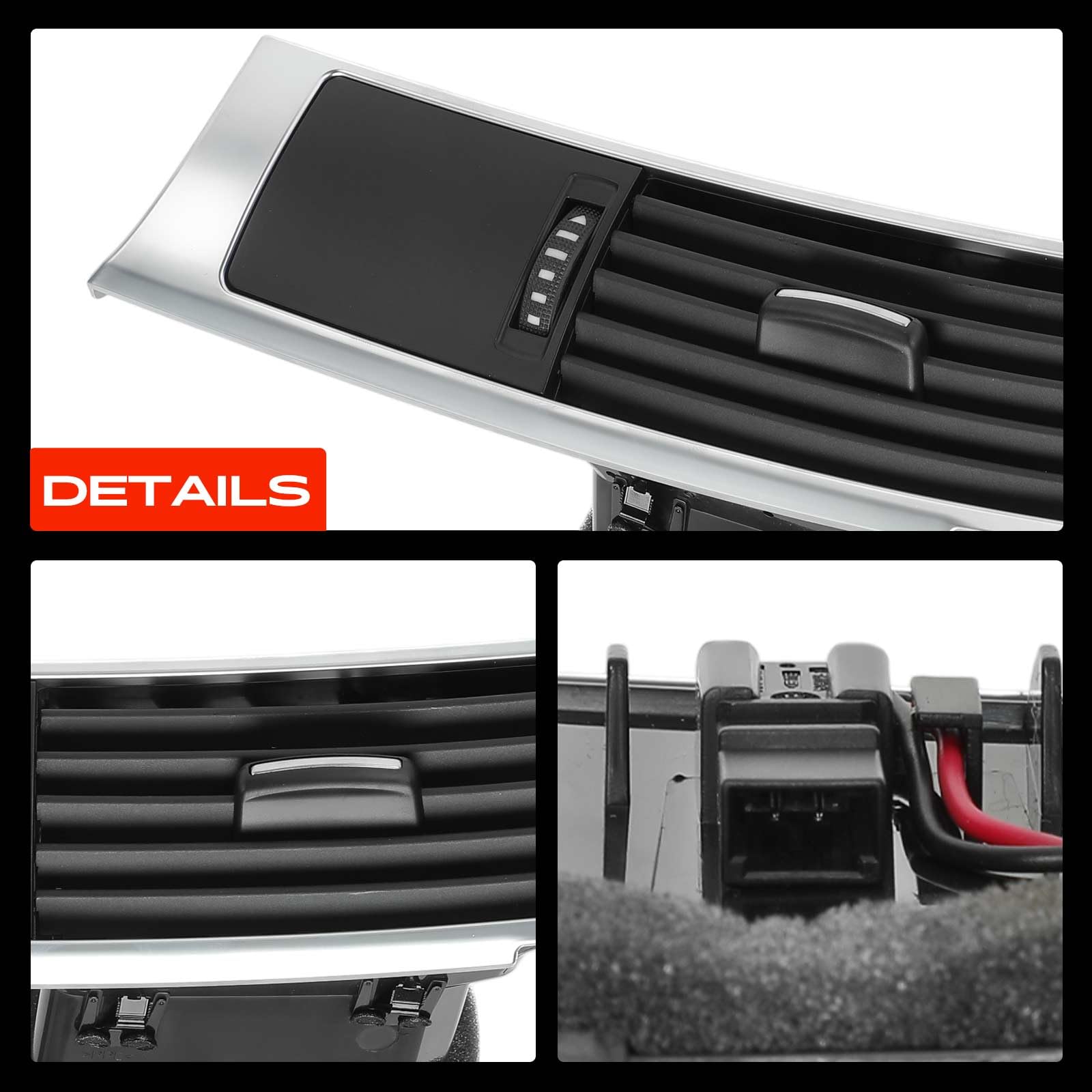 Frankberg Bocchetta dell'aria Diffusore dell'aria Uscita dell'aria Anteriore sinistro Compatibile con A6 Allroad 4FH A6 Avant 4F5 A6 Replace# 4F1820901D