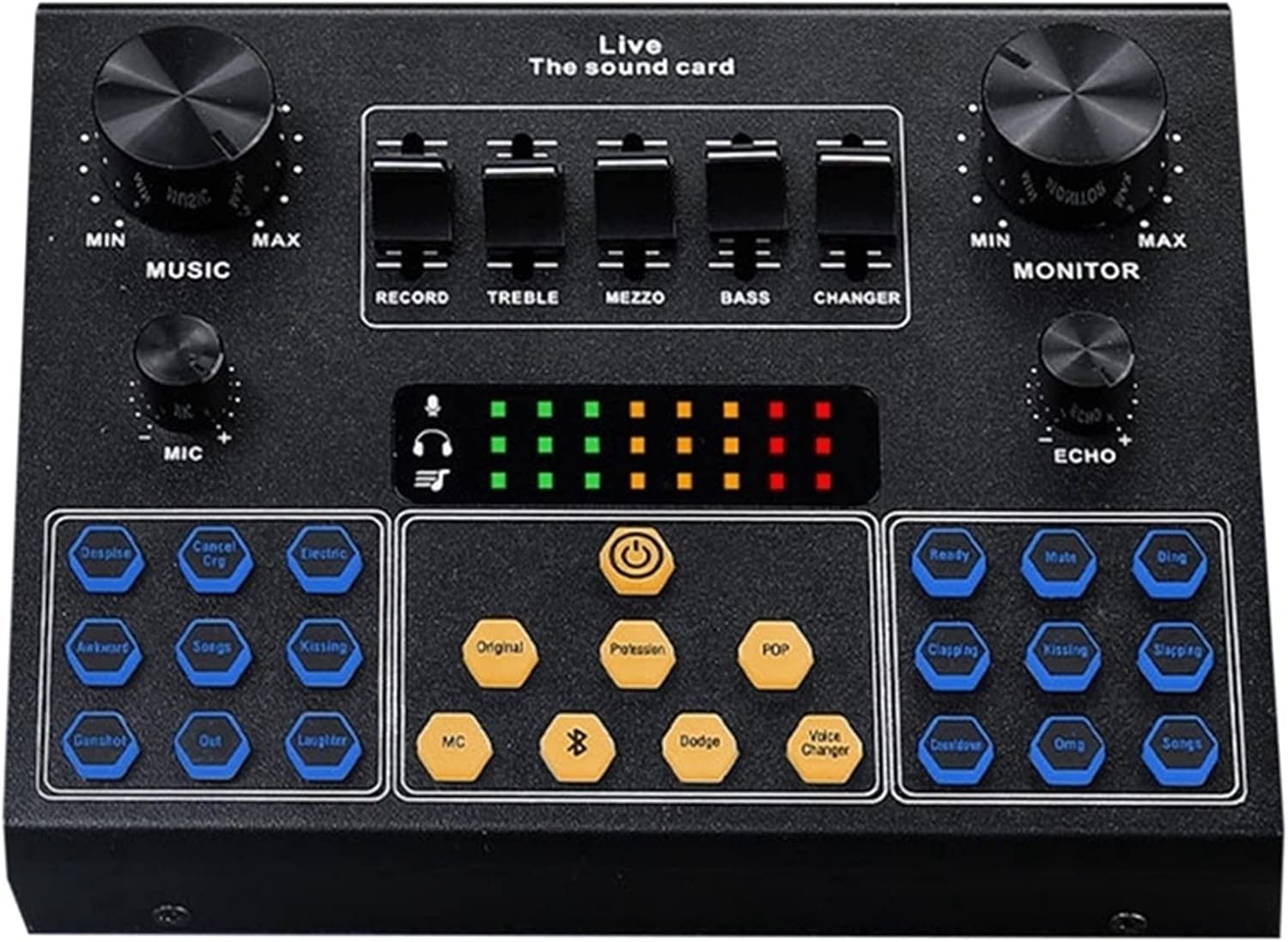 Professional Audio Mixer, C9 Live Sound Card External Voice Changer
