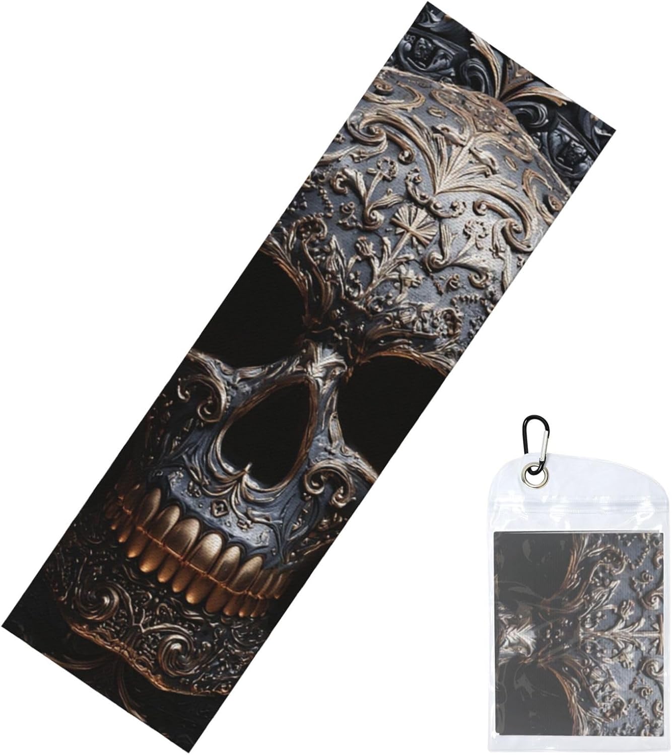Cooling Towels for Neck and Face (40″x12″) Cool Towel Soft Breathable Ice Towels for Workout Yoga Sport Gym Cool Skull Graphics Towel Neck Microfiber Quick Drying More Activities