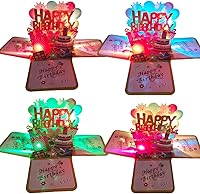 Vista 23 de Tarjetas de Cumpleaños 3D Desplegables Hechas a Mano con Sobres para Hermana/Mamá/Esposa/Niños/Niño/Niña/Amigo (Paquete de 3)