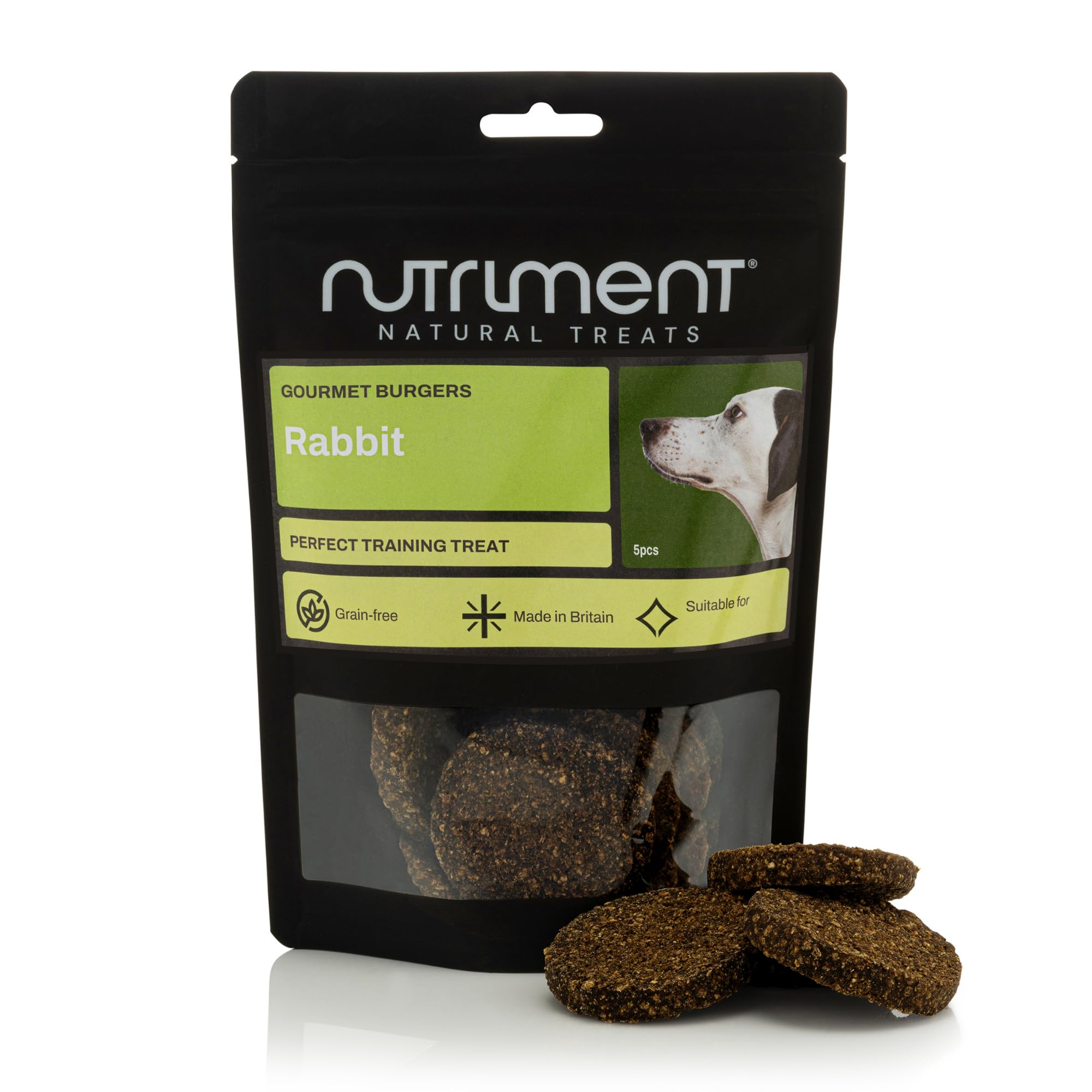 Natural Treats Gourmet Rabbit Burgers (5pcs) Grain Free Low Fat High Protein Treats