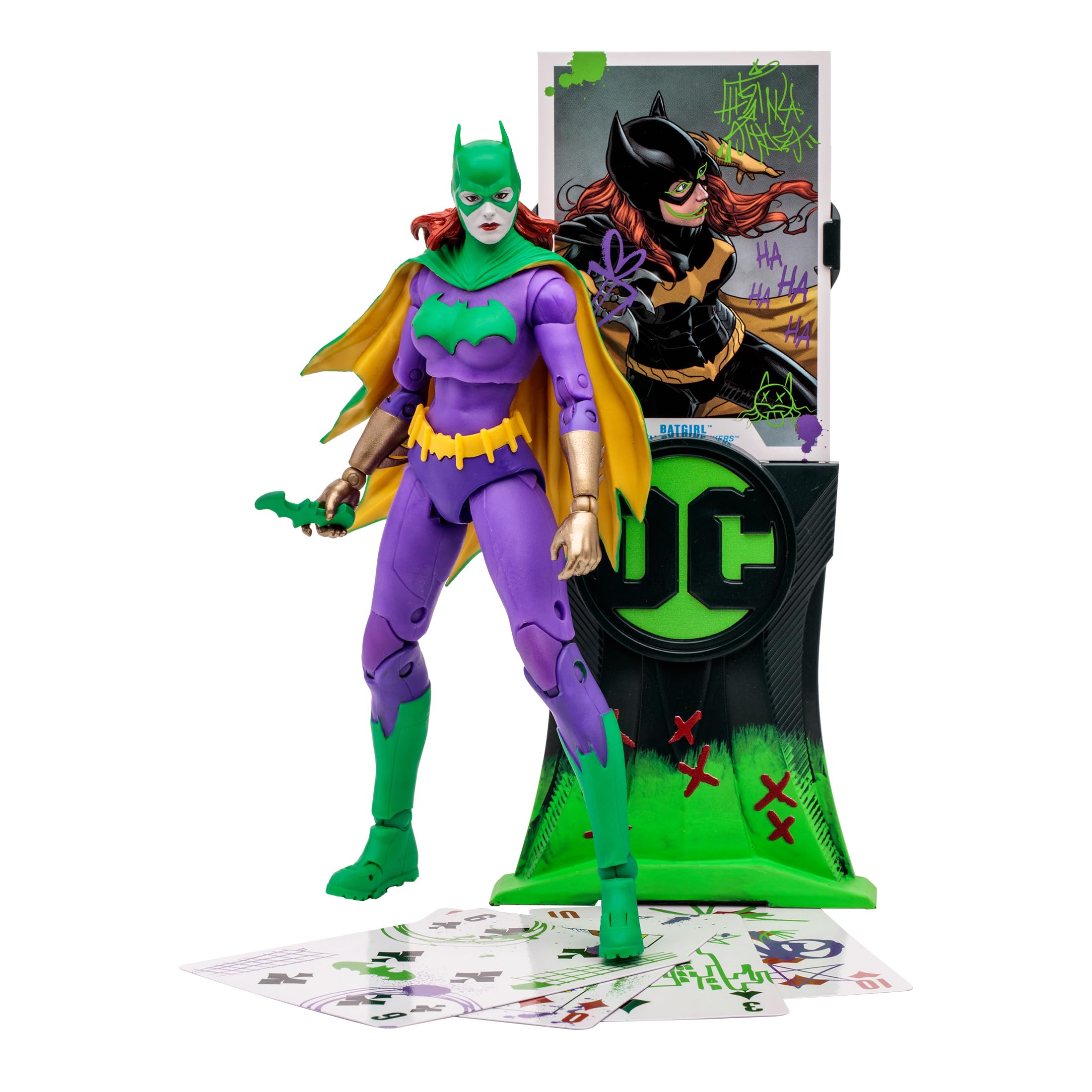 McFarlane DC Multiverse Action Figure Batgirl Jokerized (Three Jokers) (Gold Label) 18 cm