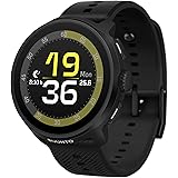 SUUNTO Run Running GPS Sports Watch with Silicone Strap, 1.32" AMOLED Touchscreen w/Crown Button, Wrist Heart-Rate & Sleep Health Tracking, Black
