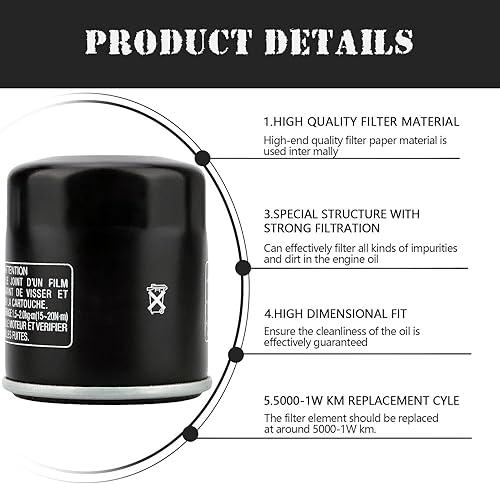 Miniatura 5 de LOCOPOW 2520799 3084963 Parte de filtro de aceite para Polaris Sportsman 500 400 450 335 570 Ranger Trail jefe Trailblazer 330 Scrambler 850 XP 1000