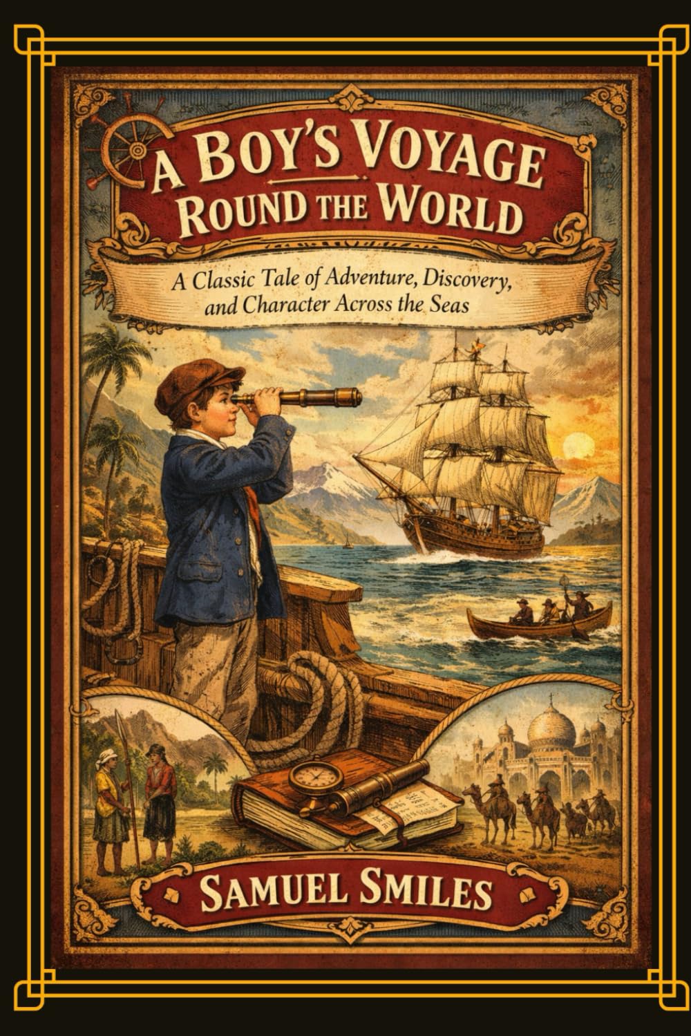 A Boy's Voyage Round the World: A Classic Tale of Adventure, Discovery, and Character Across the Seas With Original Illustrations