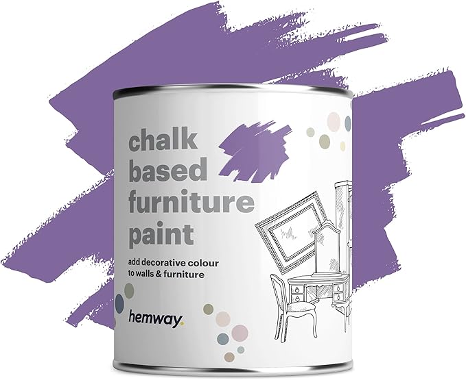 Hemway Amethyst Chalk Based Furniture Paint Matt Finish Wall and