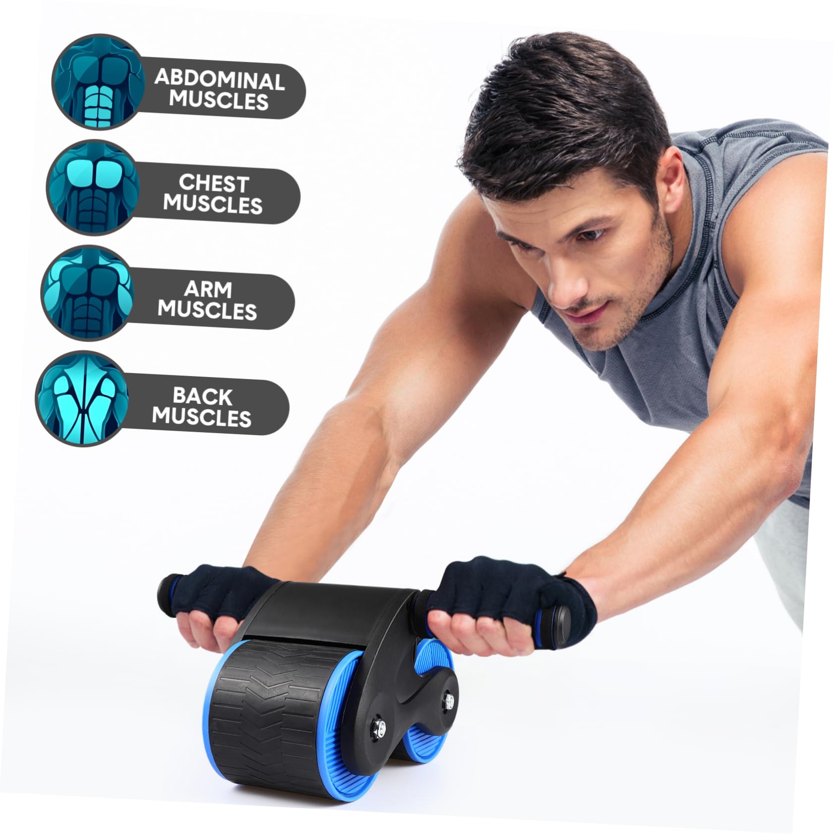 Toyvian Rodillo De Fitness Abdominal Adulto Equipo De Ejercicio En El Hogar Equipo De Entrenamiento Capacitación Rueda De Rodillos Abdominales Arrodillado El Plastico Color Aleatorio