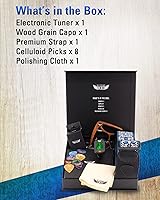 Vista 8 de Stage Rocker Guitar Accessories Gift Box for Acoustic and Electric Guitars, 5-in-1 Essential Gift
