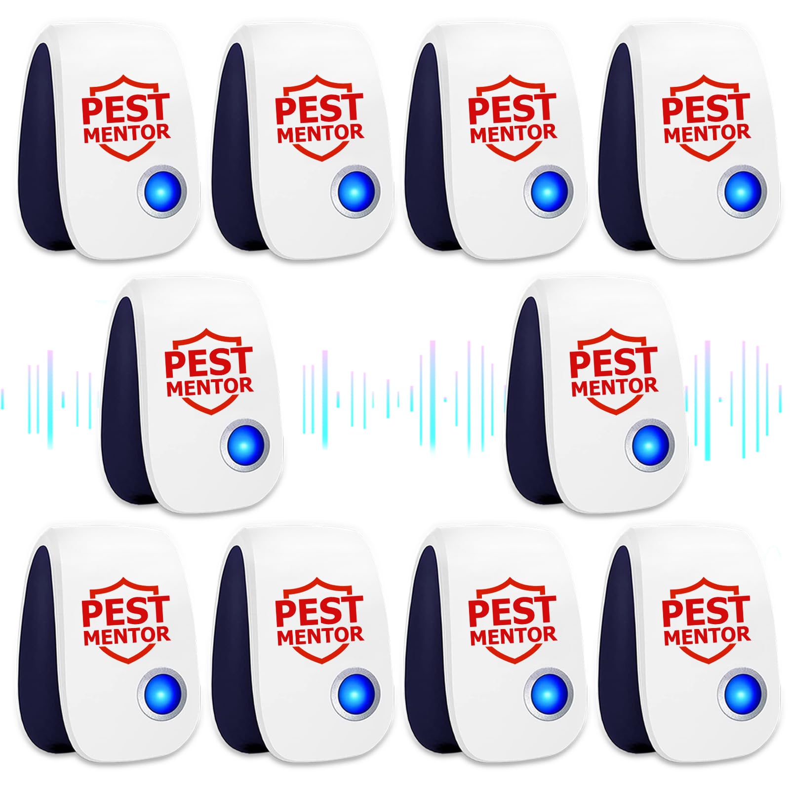 Répulsif cafards et araignées intérieur lot de 10 prises ultrasons pour maison