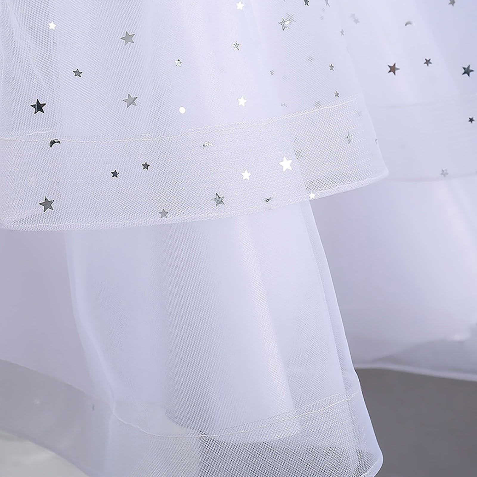 Abito da principessa per ragazze, in tulle con paillettes, per feste di compleanno, matrimoni, damigelle d'onore, abito da sera formale da ballo