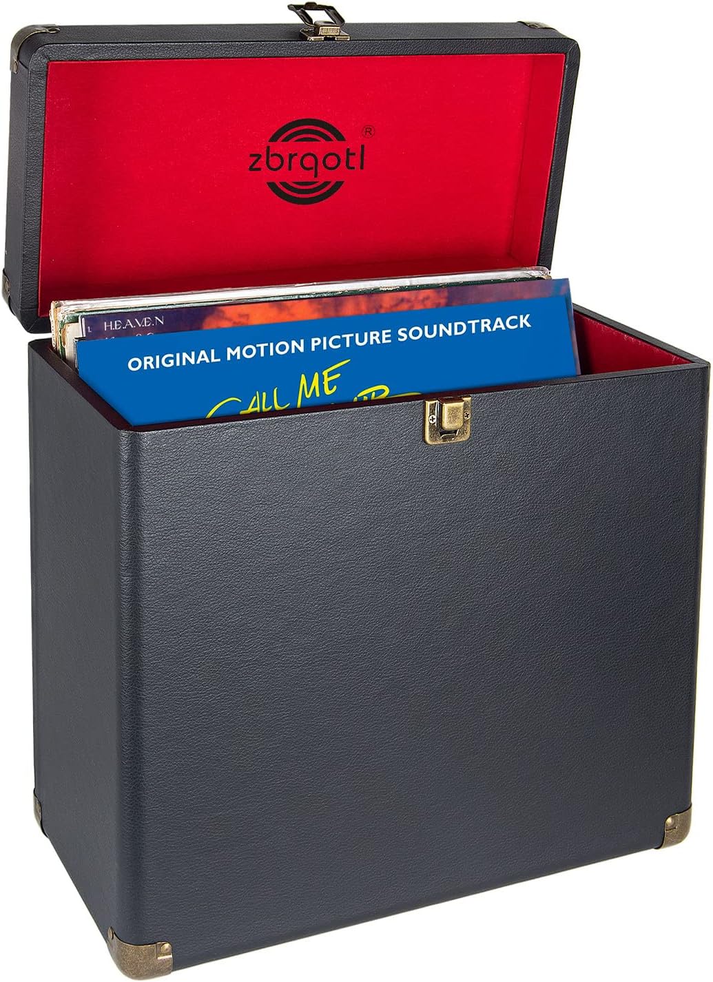 Flаѕh Dеаlѕ - 40% оƒƒ Zbrqotl Vintage Vinyl Records Storage Retro Leather Portable Carrying Case for 30+ Records Albums