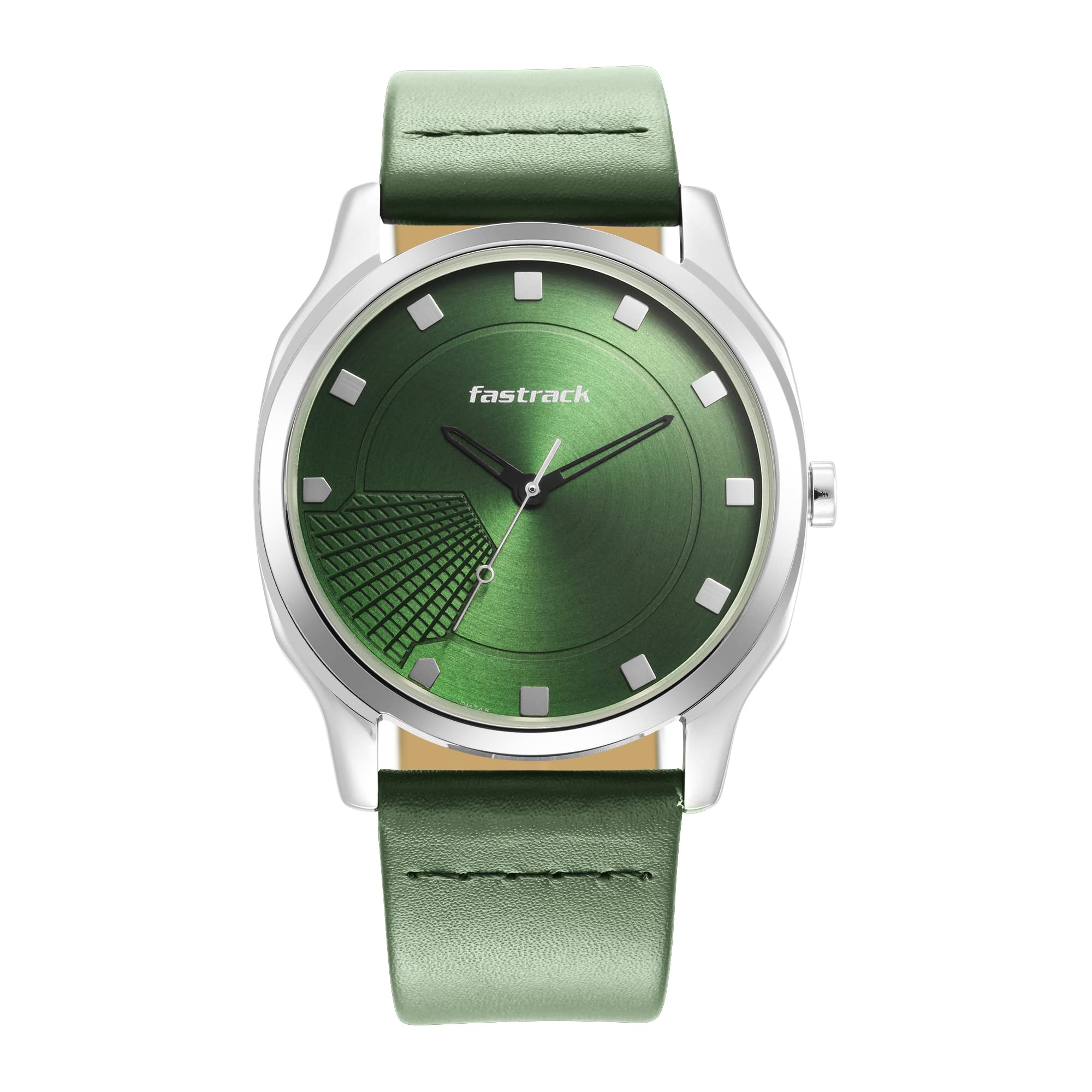 Fastrack Stunners Mens Quartz Analog Green Dial Leather Strap Watch for Guys-NS3255SL02 (B0B7BLDKZV) Amazon Price History, Amazon Price Tracker