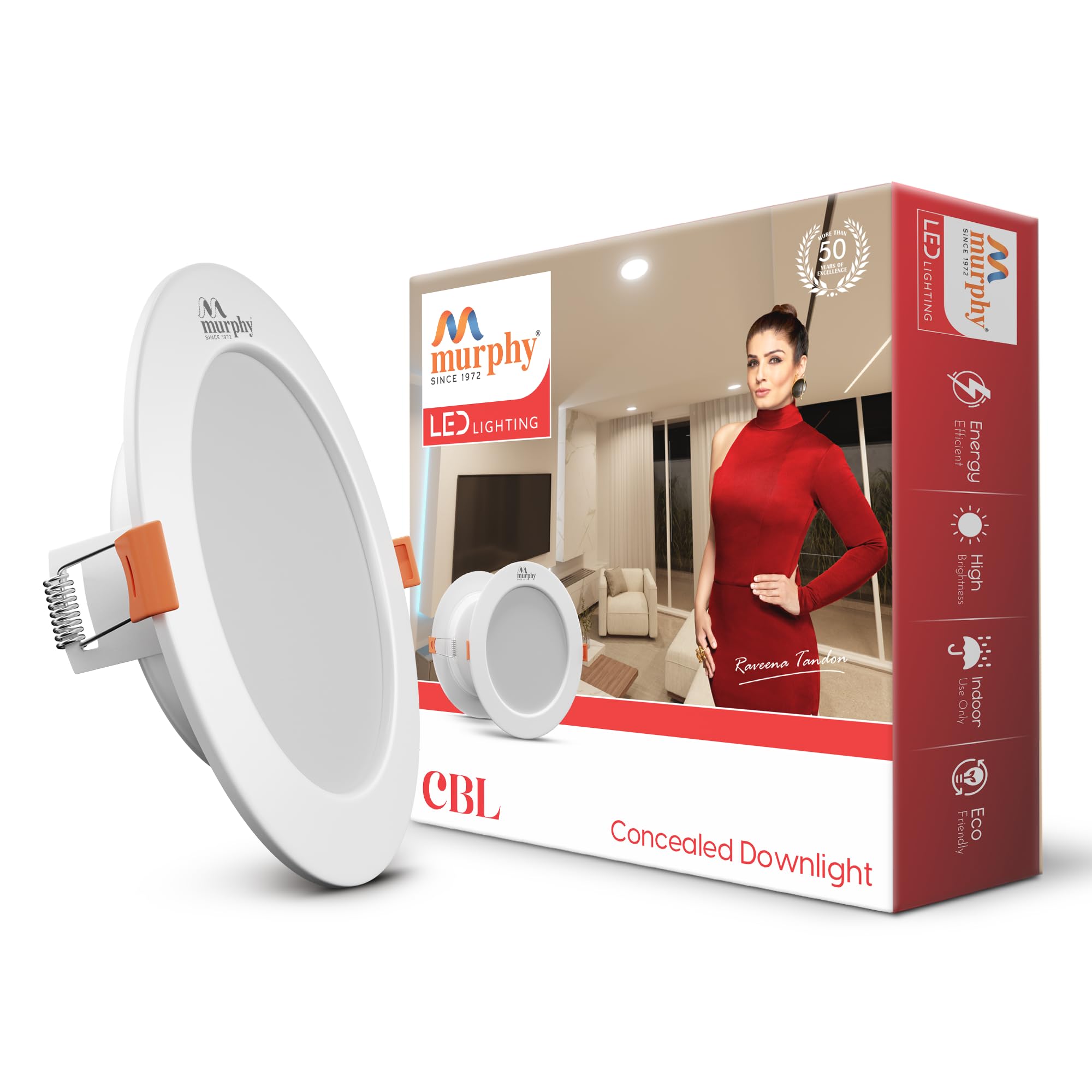 Murphy 9W LED Cool White CBL Round Panel Conceal Box Down Light, Pack of 1(Aluminium)-image-10