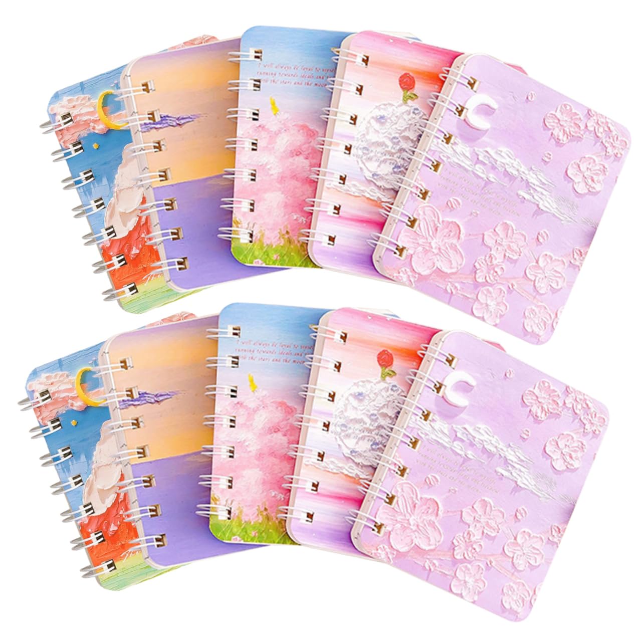 OSALADI 3 Pezzi Quaderni Spirale Colorati per Note Confezione Casuale per Scuola e Lavoro Design e Facile Portare per Scrittura