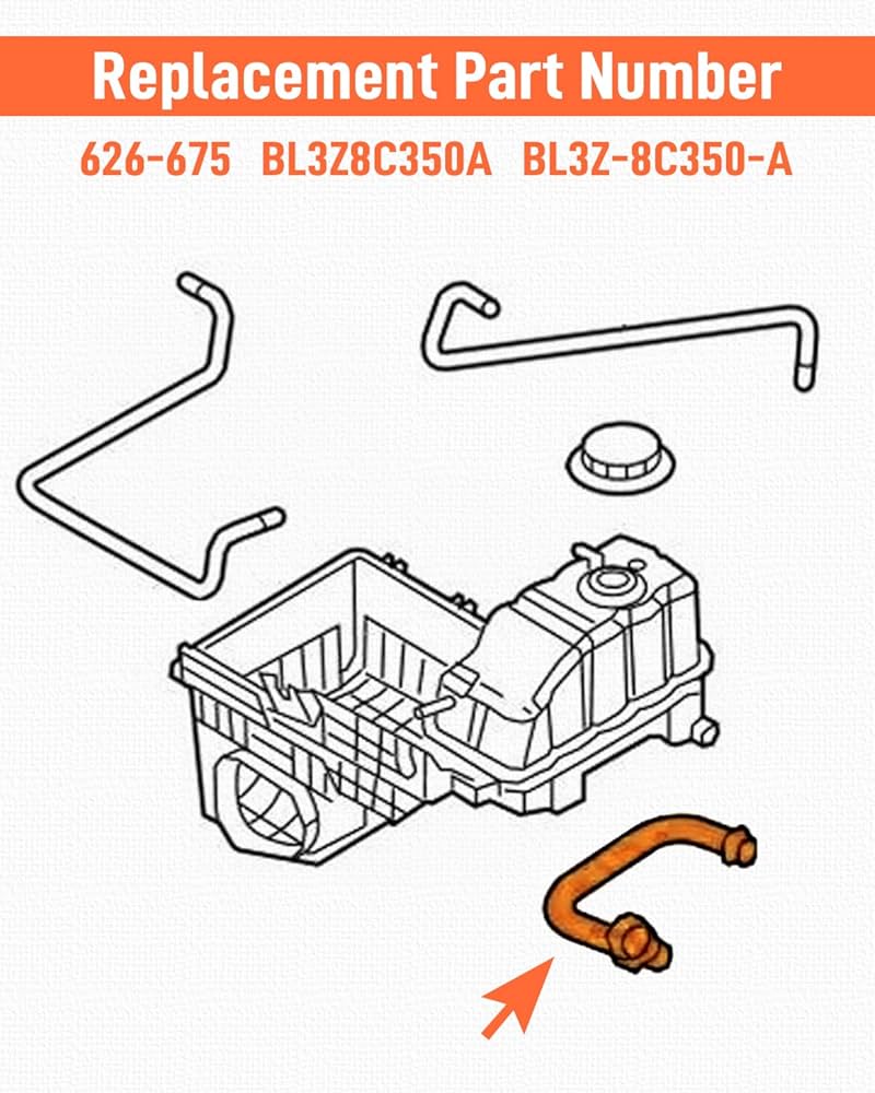 Amazon.com: Quaneguzy Engine Coolant Overflow Hose Fit for
