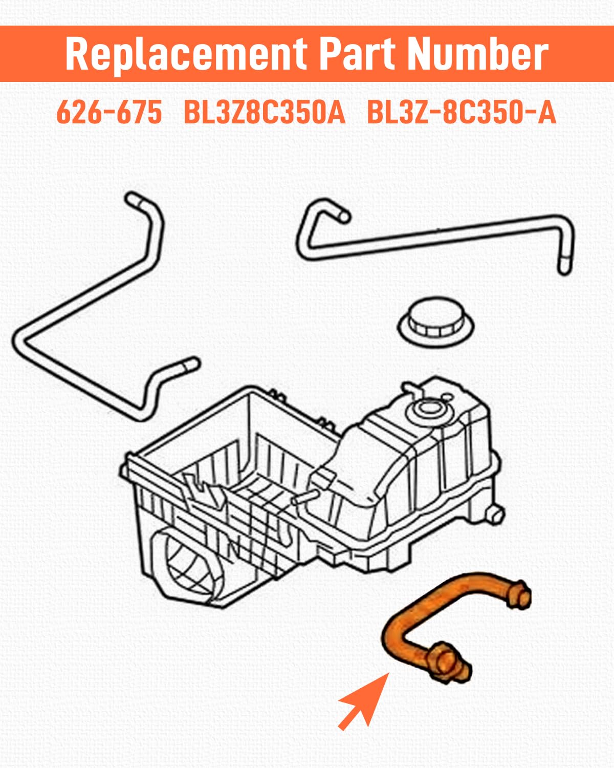 Amazon.com: Quaneguzy Engine Coolant Overflow Hose Fit for