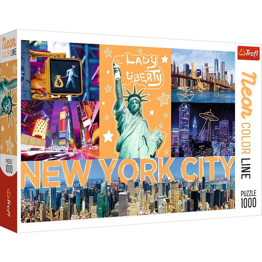 Trefl 1000 Piece Jigsaw Puzzle: New York City Art (Model 10579 ...