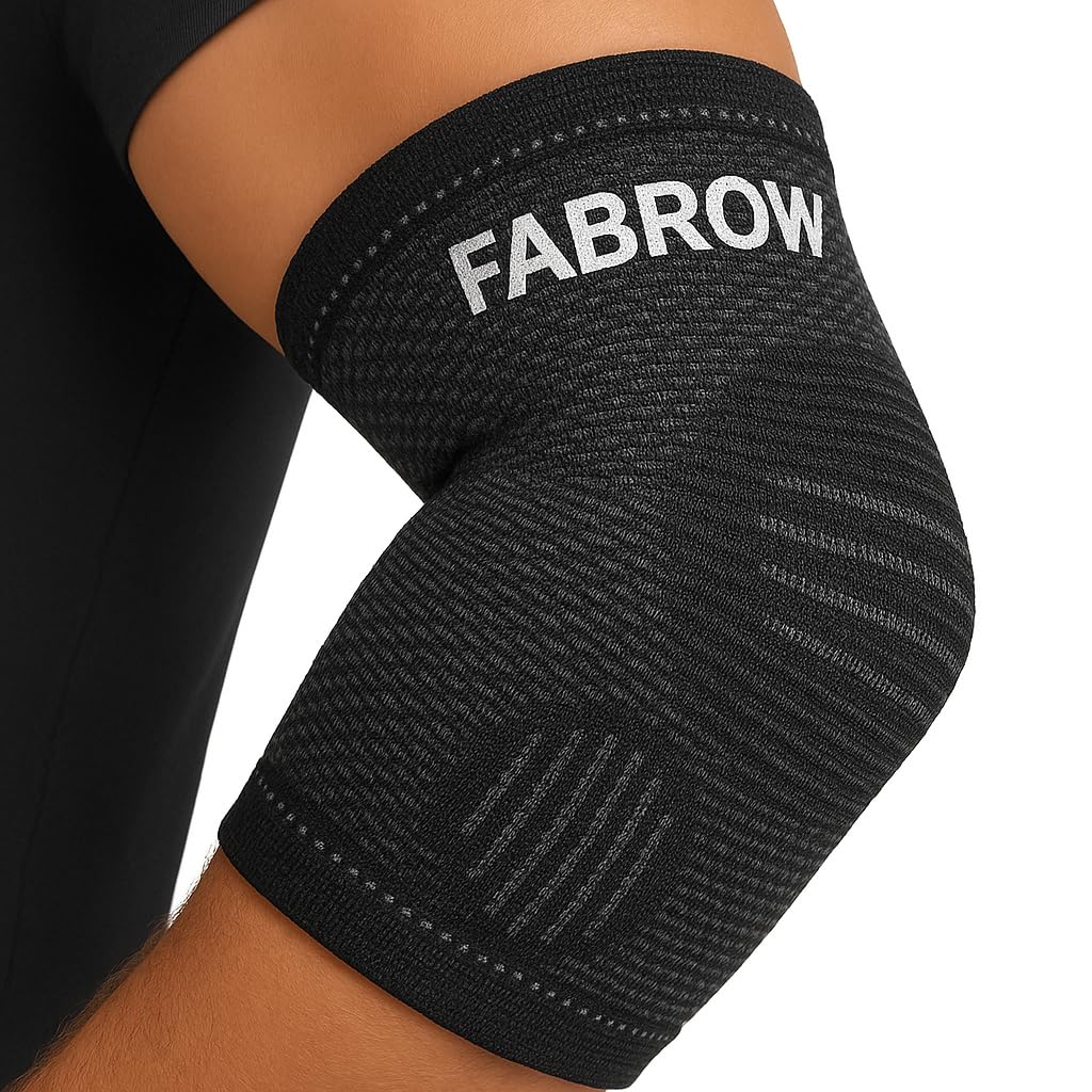 Elbow brace for tendonitis -All-Day Pain Relief & Anti-Slip Support - tennis elbow brace for men - Elbow Compression Sleeve for men , Golfers Elbow, Arthritis, Bursitis & Joint Pain Relief – Support for Weightlifting, Workout, & Daily Activities (Men & Women)