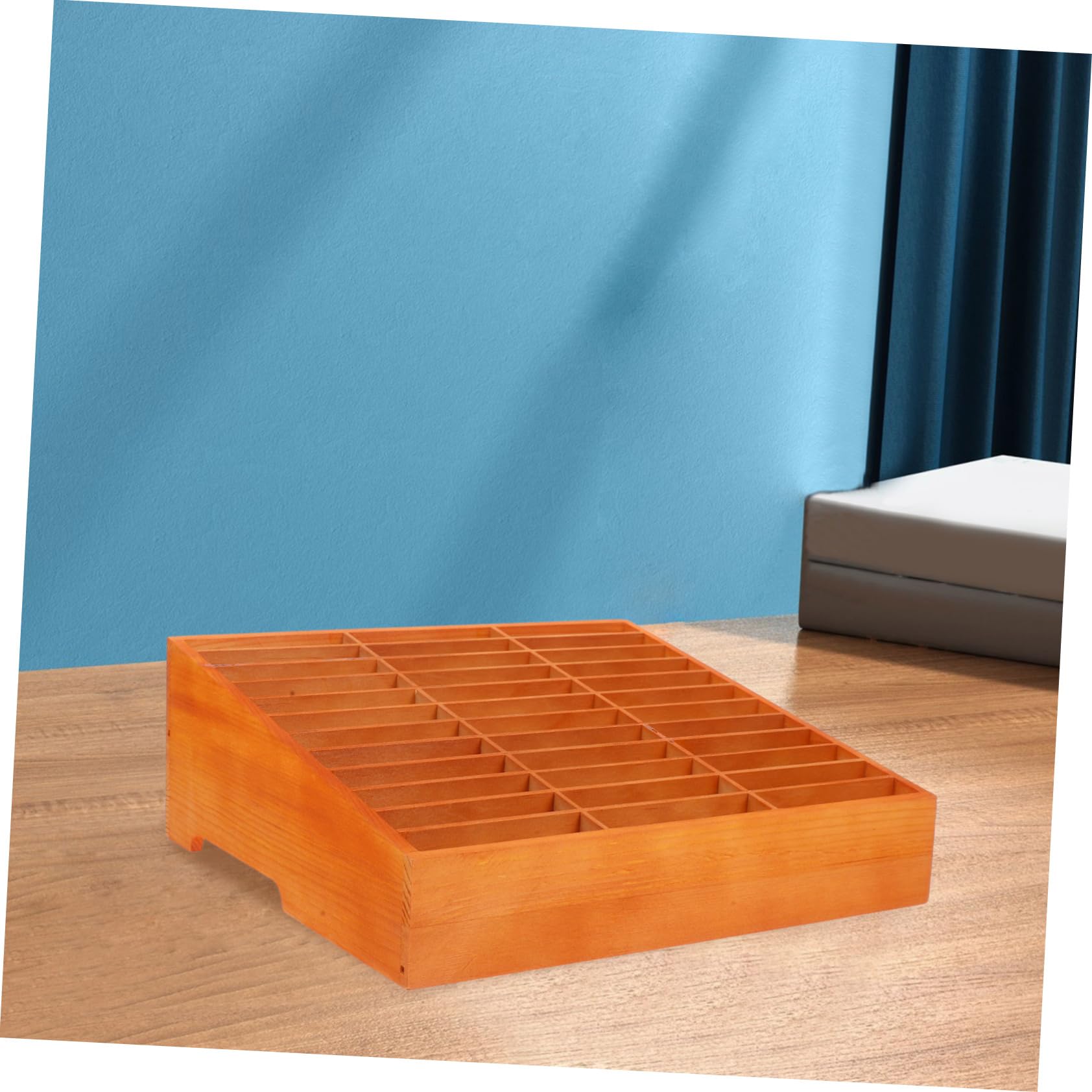 Happyyami Organizador de Teléfonos Móviles de Madera para Escritorio y Aula Soporte de Gestión de Móviles con Múltiples Compartimentos para Oficinas y Reuniones Duradero