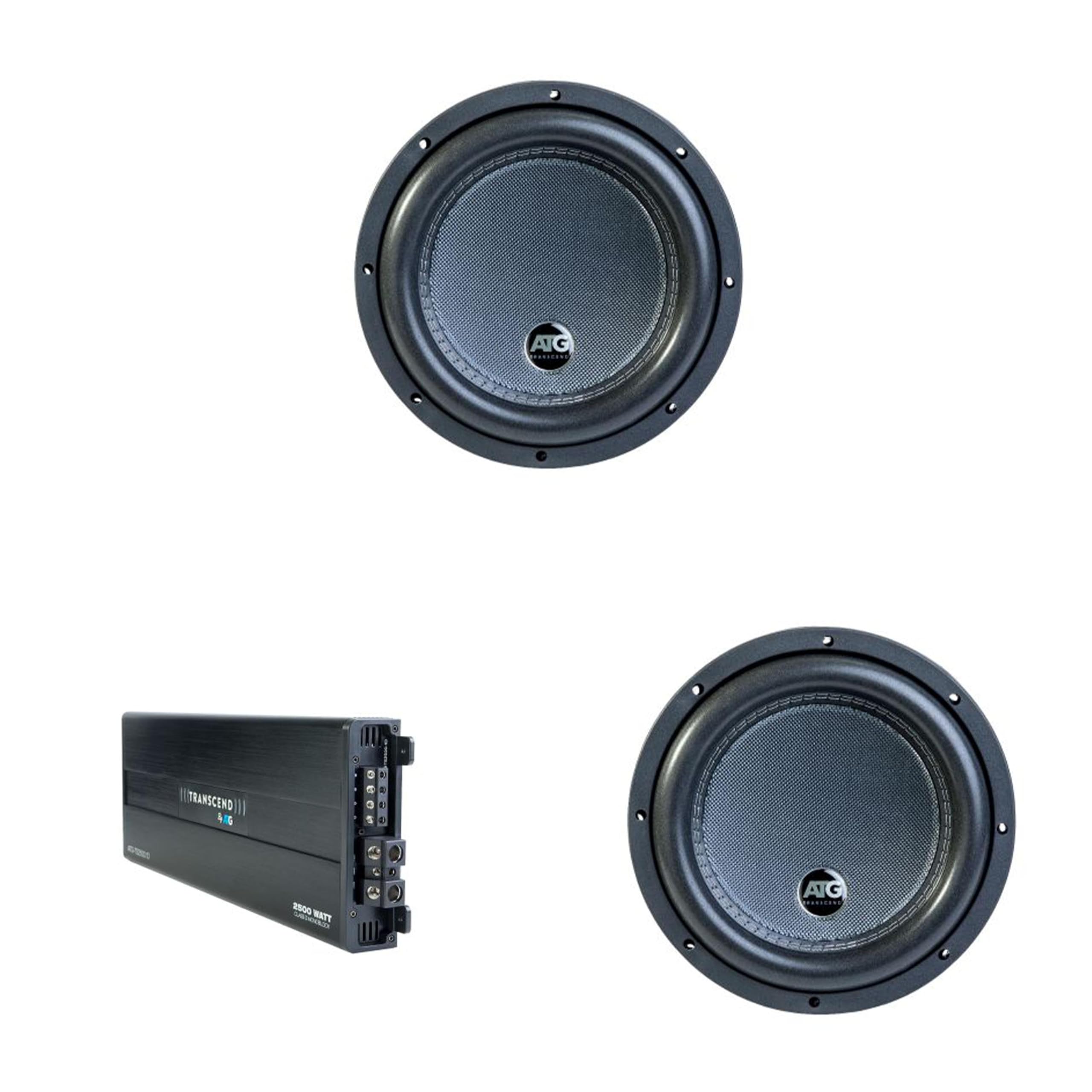 ATG Transcend Series 2500 Watt Class D Mono Amplifier with (2) 15