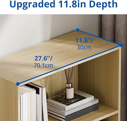 Miniatura 7 de Cozy Castle Estantería y estantería de 75 pulgadas de alto con 2 puertas, estantería independiente grande de 5 niveles con armario de almacenamiento