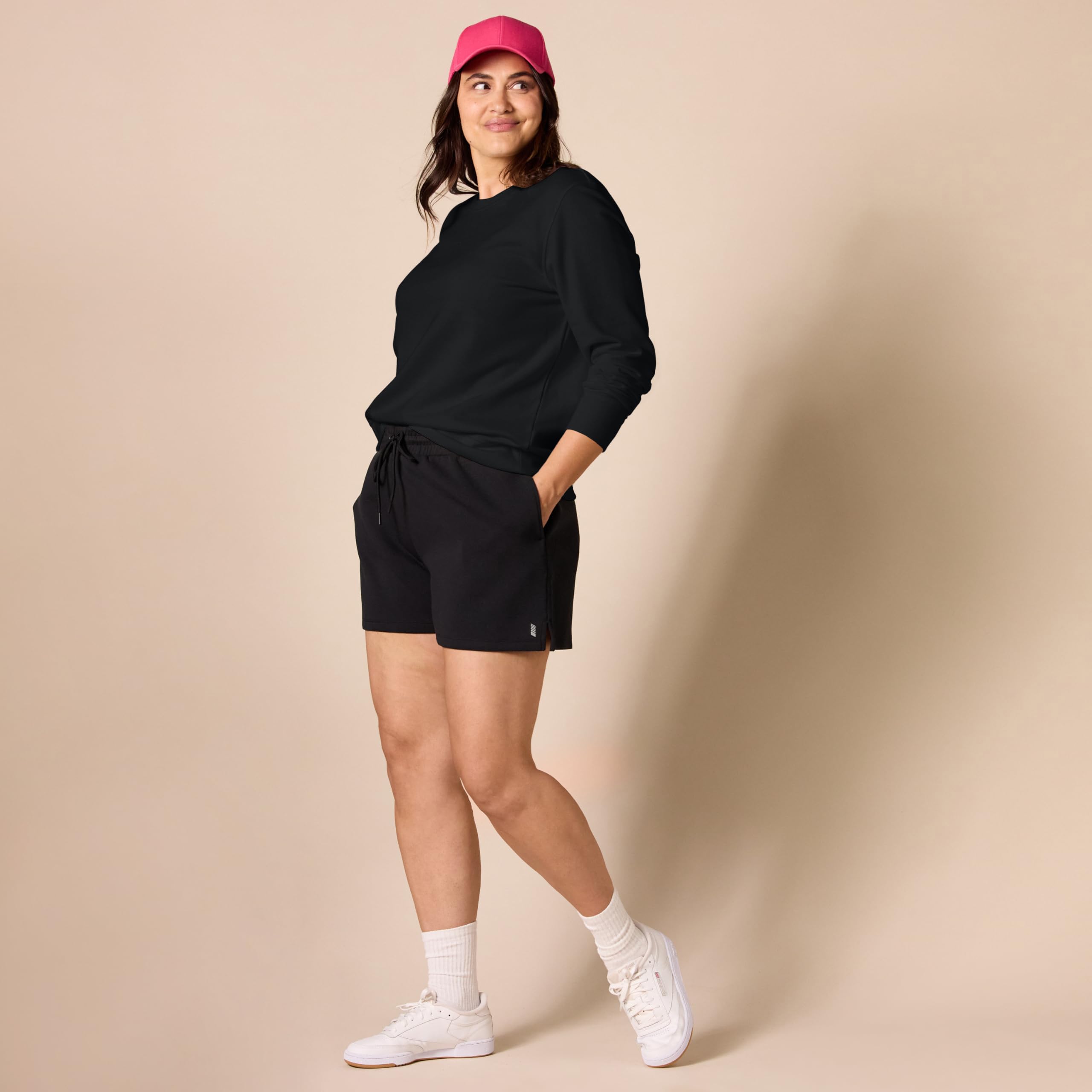 Amazon Essentials Mujer Sudadera con Cuello Redondo de Forro Polar (Disponible en Tallas Grandes) — view 63