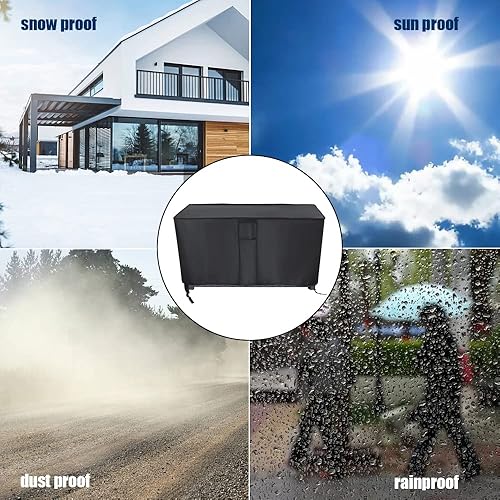 Miniatura 8 de YITAHOME - Funda de caja de almacenamiento para exteriores de 100 galonesKeter caja de cubierta de 80 galones, impermeable, para banco de