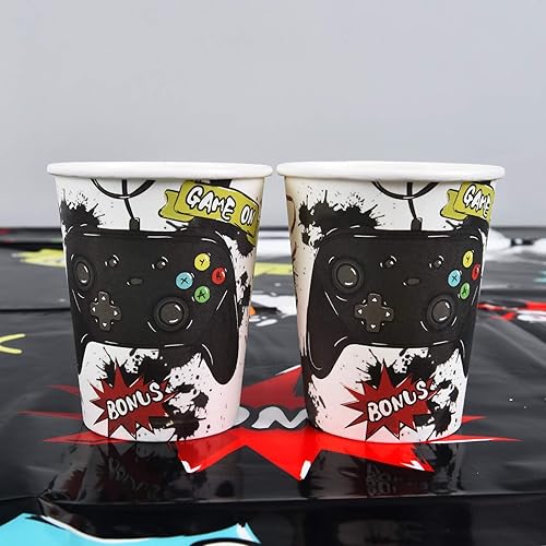 Miniatura 5 de Juego de suministros para fiesta de helados  Vajilla de fiesta de paletas de helado para niñas, niños, cumpleaños, baby shower, mantel desechable,