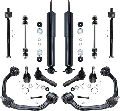 Detroit Axle - Kit de suspensión de 12 piezas para Ford Ranger Mazda B2300 B2500 B3000 B4000, 2 amortiguadores, 2 brazos de control superiores, 2