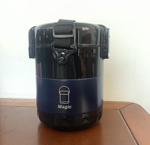 Youngky Store - Lonchera apilable de acero inoxidable de 3 niveles, termos aislados a prueba de fugas, caja de embalaje de acero inoxidable al vacío