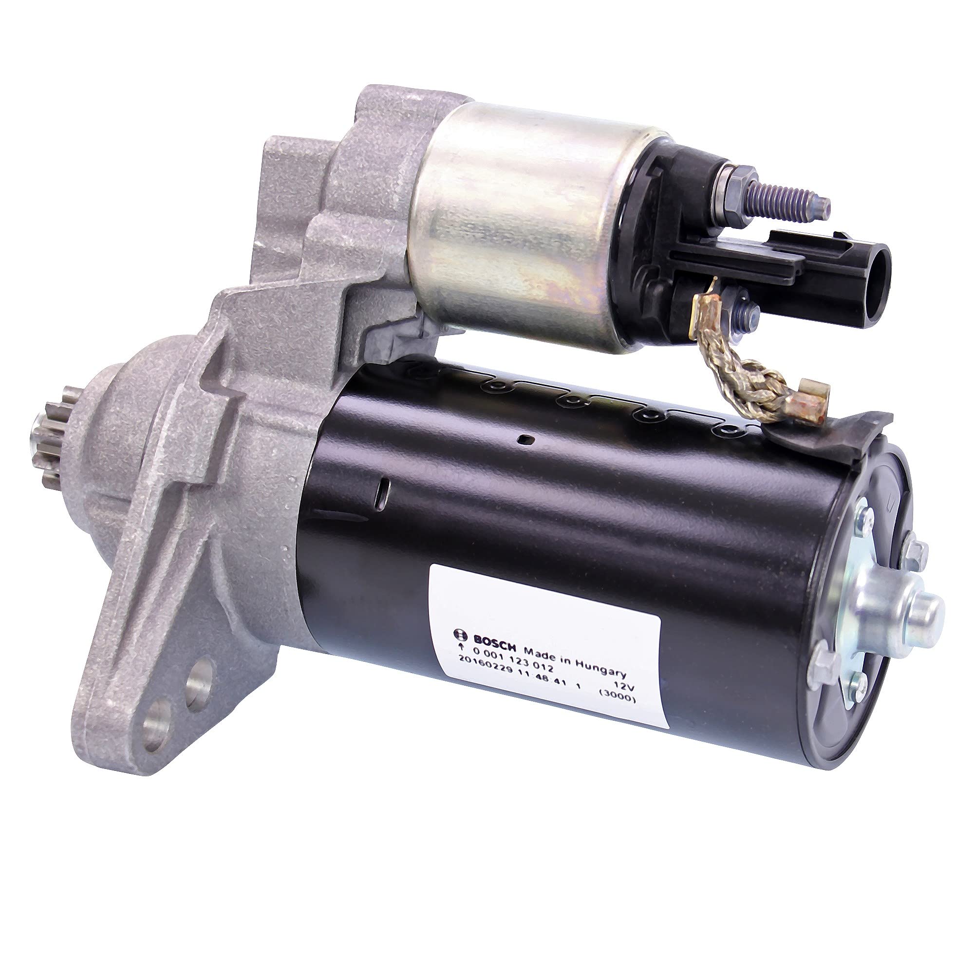 BOSCH MOTOR DE ARRANQUE 0 001 123 012 Compatible con VW Golf V Hatchback 1K1 TOURAN 1T1, 1T2 Polo IV Hatchback 9N, 9A Passat B6 Variant 3C5, SEAT Ibiza IV Hatchback 6J5, 6P1