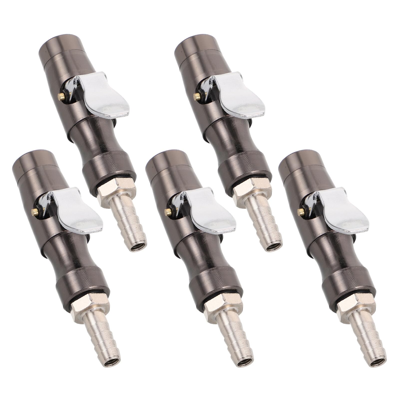 Boquilla de Inflado para Manómetro de Presión de Aire Adaptador de Bloqueo para Neumáticos Material Resistente Negro Compatible Compresores Uso en Coches y Motocicletas 1